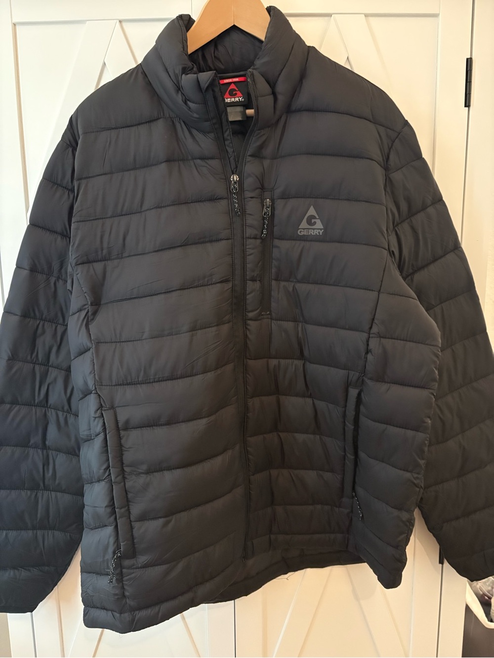 Gerry Men's Black Quilted Packable Puffer Jacket lightweight NWOT